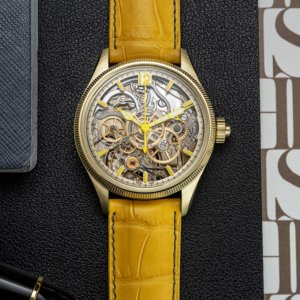 Montblanc 1858 The Unveiled Secret Minerva Monopusher Chronograph SHH Edition Yellow Portrait