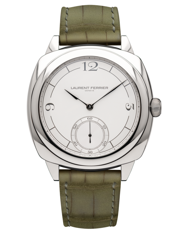 LAURENT FERRIER SQUARE MICRO-ROTOR RETRO SILVERY-WHITE