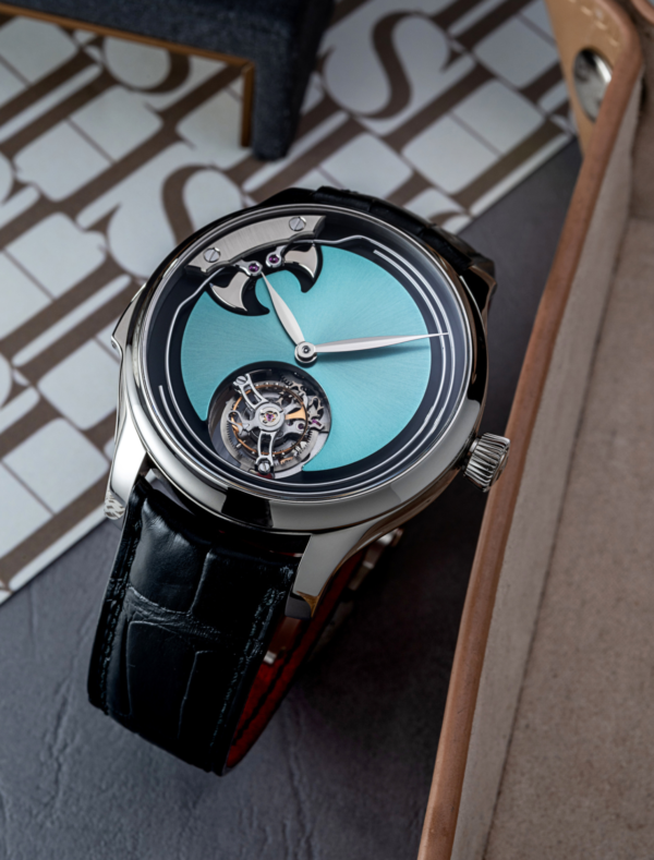 H. Moser & Cie. Endeavour Concept Minute Repeater Tourbillon Titanium Turquoise SHH Edition