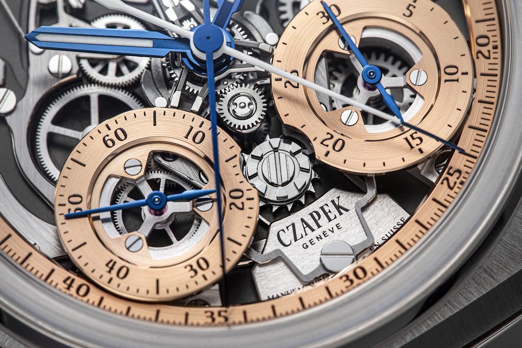 Czapek & Cie Antarctique Rattrapante Gold Dust SHH Edition Column Wheel