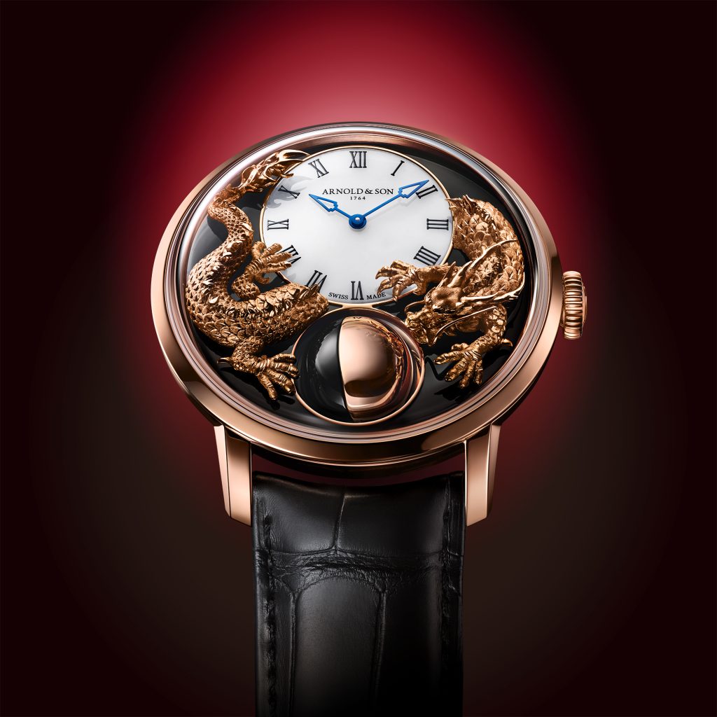 Arnold & Son Luna Magna RG Year of the Dragon Onyx_face up