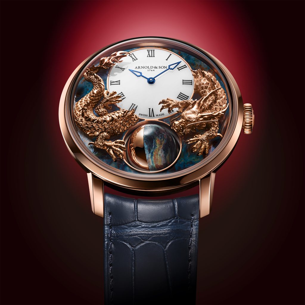 Arnold & Son Luna Magna RG Year of the Dragon Pietersite_face up