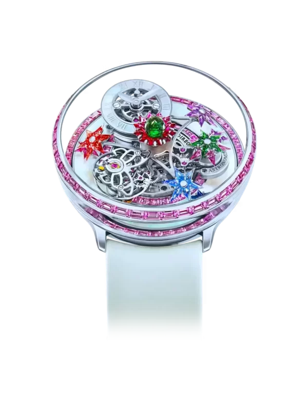 FLEURS DE JARDIN WHITE GOLD AND PINK SAPPHIRES