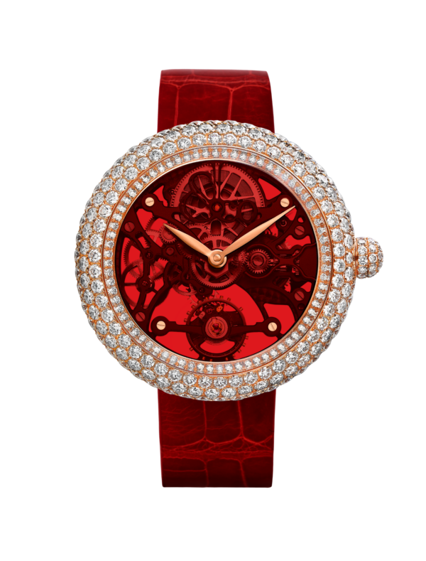Brilliant Skeleton Northern Lights in Rose Gold, Red