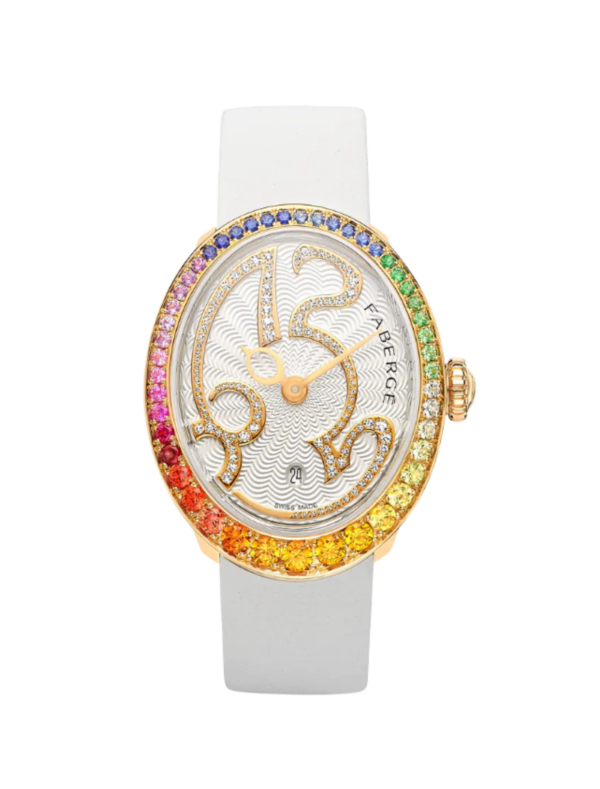 Fabergé Colours of Love Eggsistence Rose Gold Rainbow Gemstone